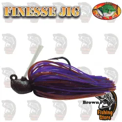 Brown Puple Finesse Jig AGR Baits 1/4 onza Tienda Pesca Madrid DRM