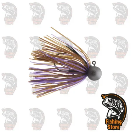 Keitech Model II 3/8 Tungsten Football Jig  008:508 Brown Purple  DRM