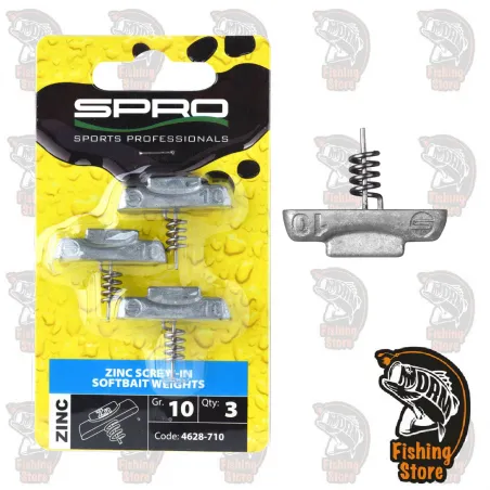Zinc Screw Weights SPRO Tienda Pesca Madrid DRM Fishing