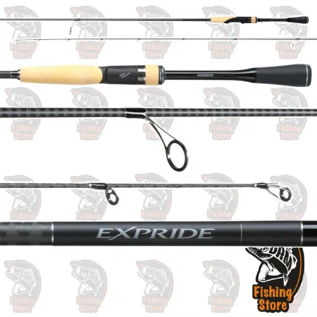 Caña pesca Spining Shimano Expride 610 ML Black Bass DRM Madrid