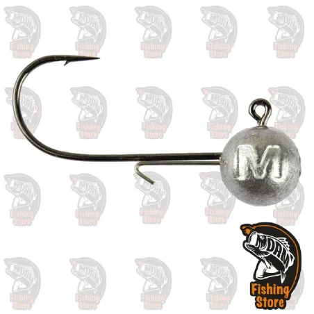 Cabeza plomada pesca Ultrapoint Ball Jig Head MUSTAD  25 Unidades DRM