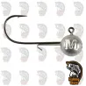 Cabeza plomada pesca Ultrapoint Ball Jig Head MUSTAD  25 Unidades DRM