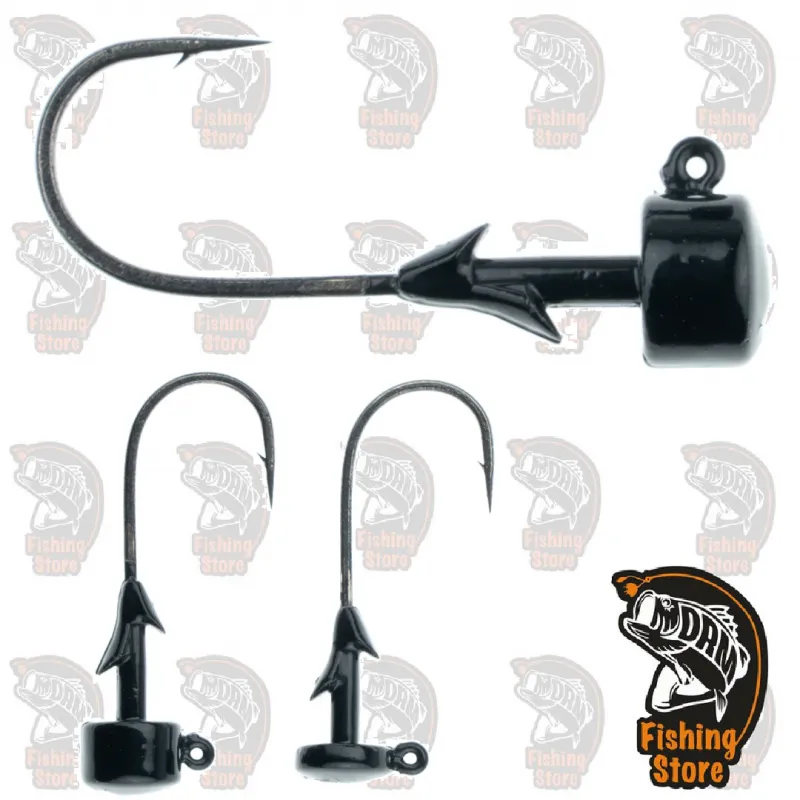 Cabeza plomada - Jig Ned Rig Head 2/0 3/16 oz Black Tienda pesca DRM