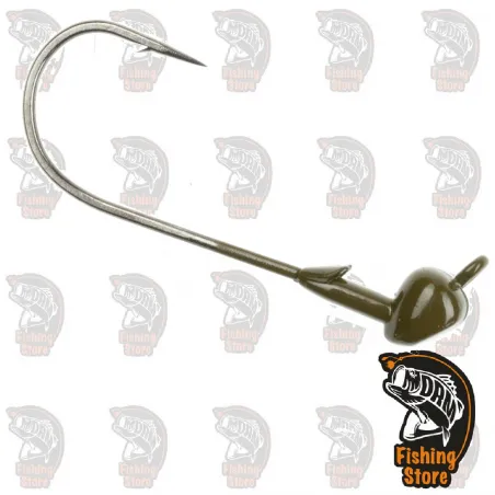 Cabeza plomada pesca Shakey Head 4/0 3/16 oz Green Pumpkin Tienda DRM