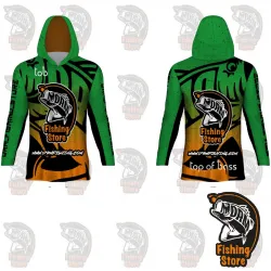 Camiseta Pesca con Capucha DRM Competición Top Of Bass