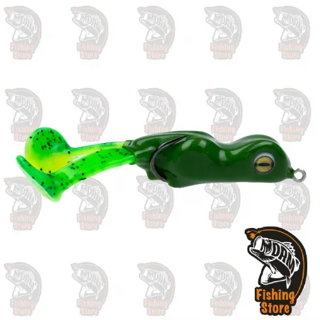 Señuelo superficie rana Scum Frog Big Foot green tienda pesca DRM