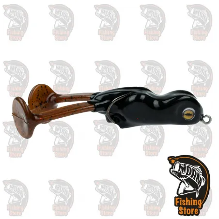 Señuelo superficie rana Scum Frog Big Foot black tienda pesca DRM