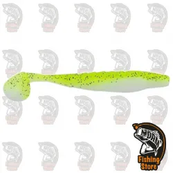 Vinilo Missile Baits Shockwave 4.25" Chartreuse White | DRM Fishing