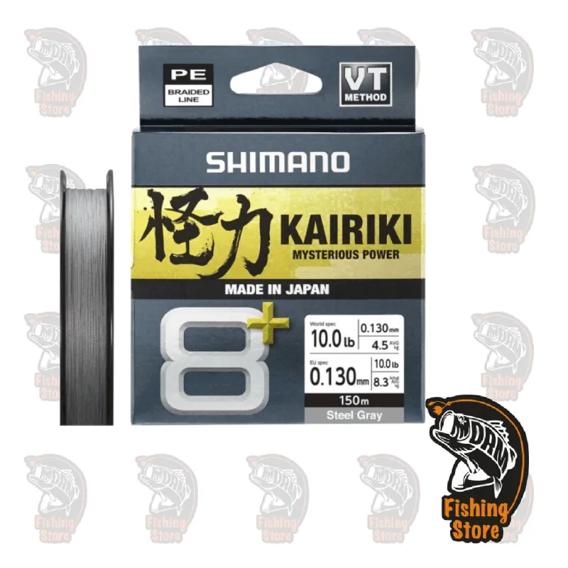 0.13 mm Kairiki 8+  Shimano Linea trenzada pesca DRM tienda Madrid