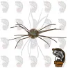 Vinilo pesca Geecrack Imo Kemushi Cue Bomb 364 Brown White Tienda DRM