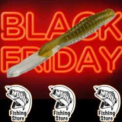 Strike King KVD Drop Shot Half Shell Vinilo Pesca Black Bass Comprar