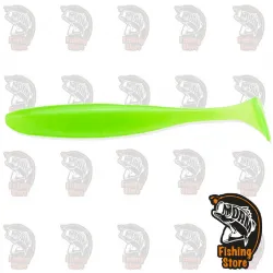 Vinilo Easy Shiner 3.5 ''Keitech 026S Clear Chartreuse Glow DRM Madrid