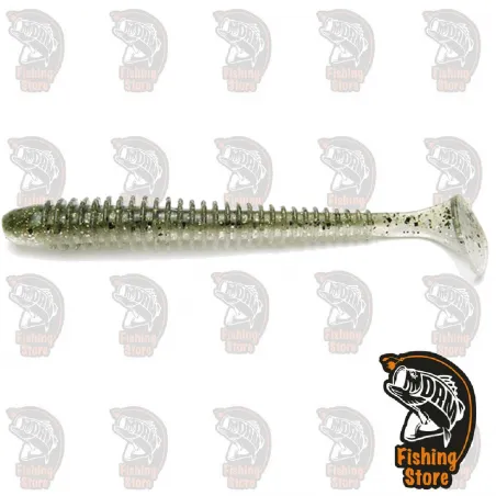 Vinilo pesca Bass 3 Keitech Swing Impact 416T: Silver Flash Minnow DRM