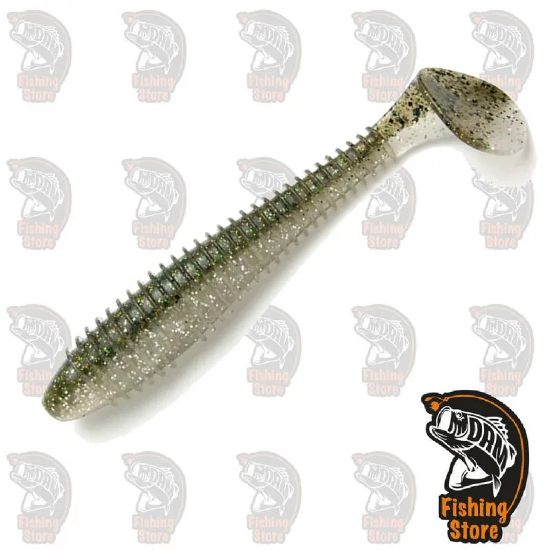 Señuelo  3,8"  Swing Impact fat Keitech 416T: Silver Flash Minnow  DRM