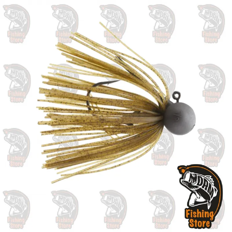 Keitech Model II 3/8 Tungsten Football Jig 101: Green Pumpkin PP DRM