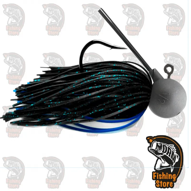 Keitech Model II 1/2 Tungsten Football Jig 407/413 Black Blue DRM
