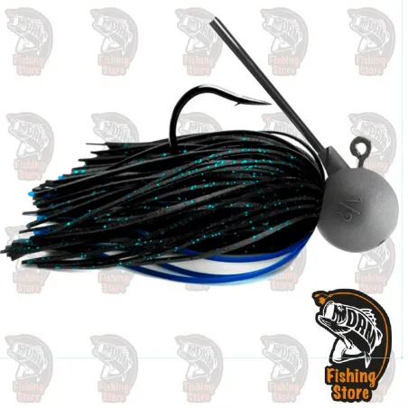 Keitech Model II 1/2 Tungsten Football Jig 407/413 Black Blue DRM
