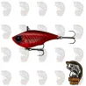 Señuelo pesca Black Bass  Lucio Savage Gear Fat Vibes 6.6 CM Red Craw
