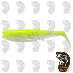 Vinilo Savage Gear Cannibal Shad FLOU YELLOW GLOW 12.5 CM Madrid DRM
