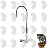 Cabeza plomada pesca grandes lucios 12/0 BKK Round Elite Stinger Eye