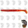 196 PumpkinW/Black & Green Flake Swimming Senko 5´´ Gary Yamamoto DRM