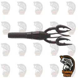 051 Black Red Flake  Vinilo Gary Yamamoto Fat Baby Craw Flotante DRM