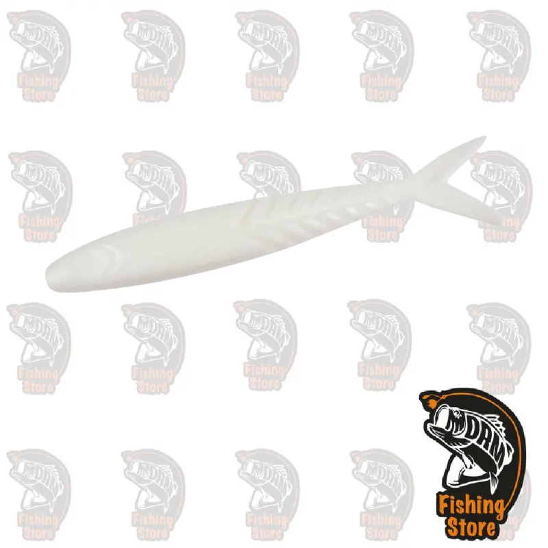 040 Shad White Shimmer Shad 4,25" ZOOM Tienda Pesca Madrid DRM