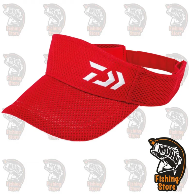 Gorra Visera pesca Daiwa Roja tienda Madrid DRM Fishing Store