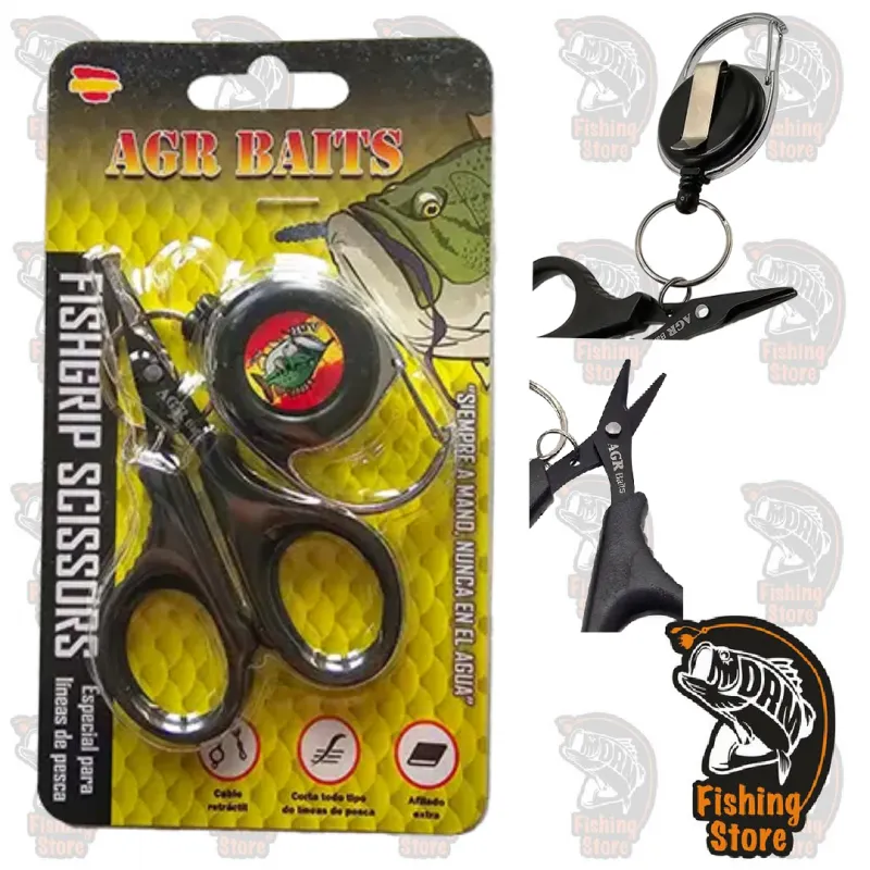 AGR Tijeras Fishgrip de pesca Black Bass predadores tienda Madrid DRM