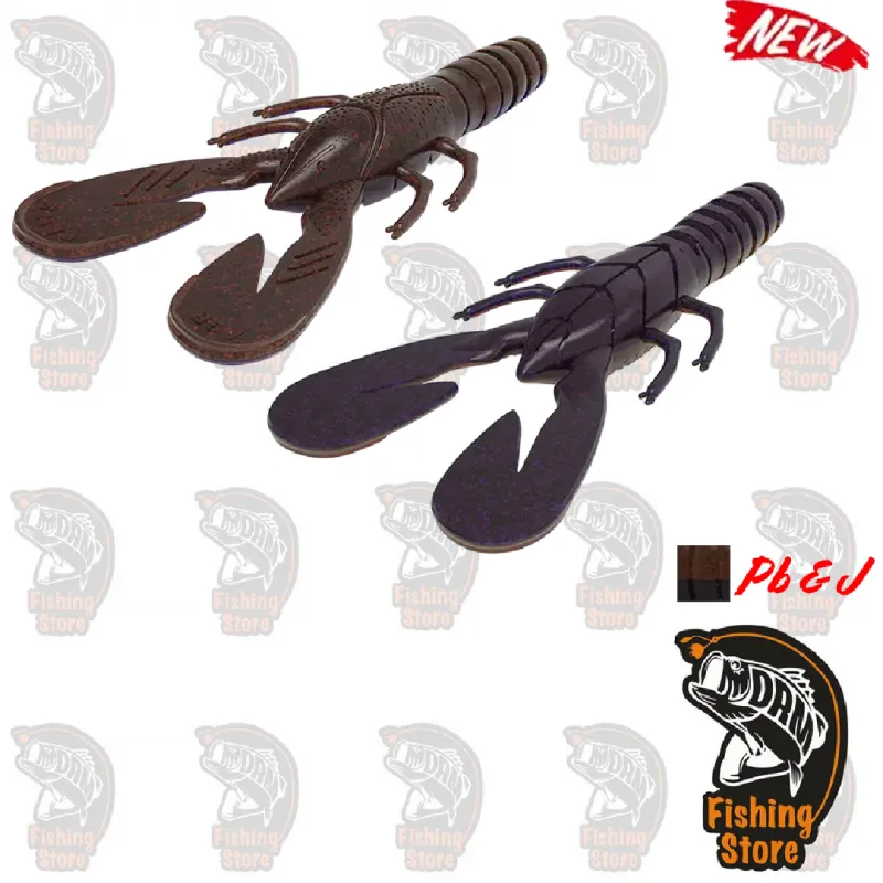 El nuevo cangrejo de vinilo AGR Lethal Craw PB&J en DRM FISHING STORE