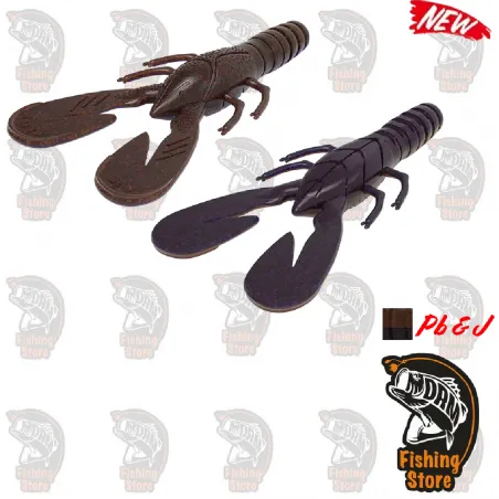 El nuevo cangrejo de vinilo AGR Lethal Craw PB&J en DRM FISHING STORE