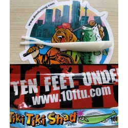 Señuelo pesca sonda tiempo real 5 White Tiki Tiki Shad tienda Madrid