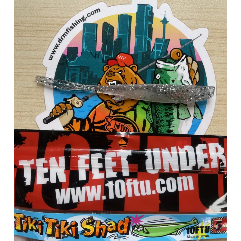 Señuelo pesca sonda tiempo real 5 Silver Shad TikiTiki Shad Madrid DRM