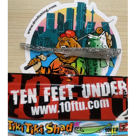 Señuelo pesca sonda tiempo real 5 Silver Shad TikiTiki Shad Madrid DRM