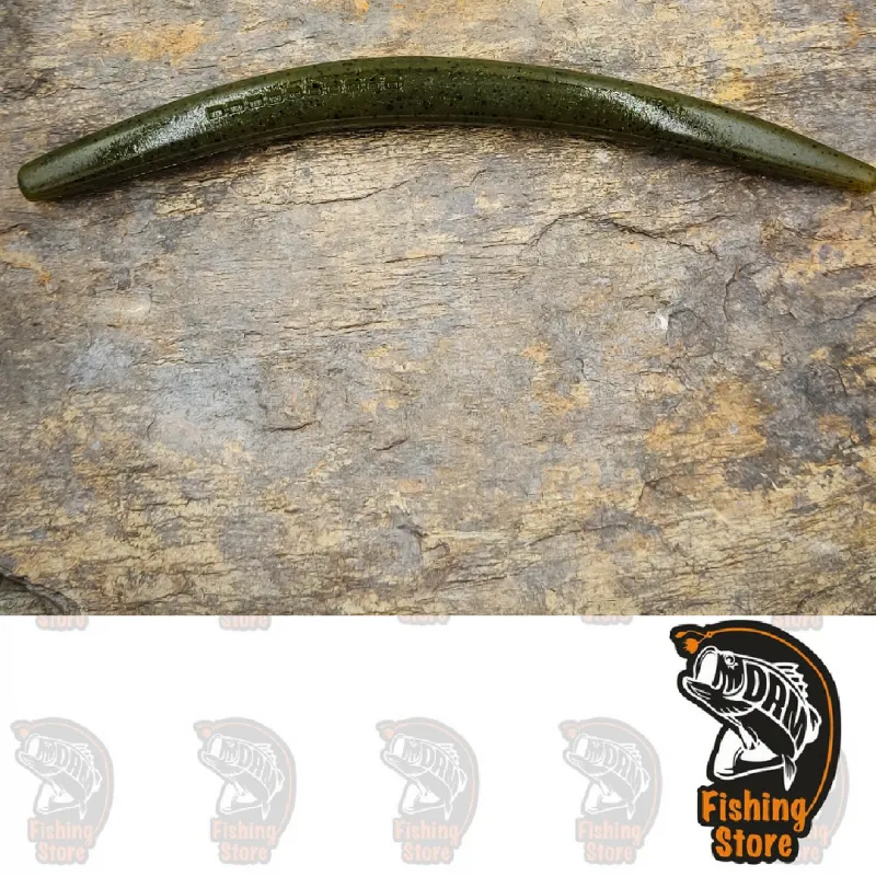 Vinilo pesca Wacky Bass Multistick 5 Olive Pepper destructorbaits DRM