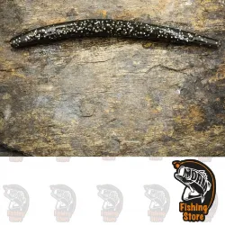 Vinilo pesca Wacky Bass Multistick 5 Smoke Silver destructorbaits DRM