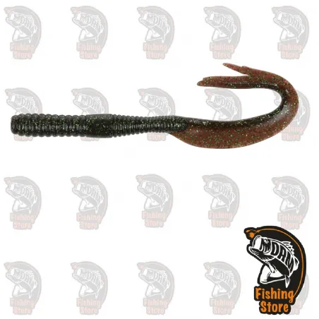 IHWT6PE Plum Emerald  Señuelo Hart Worm Tail Vinilo pesca Madrid DRM