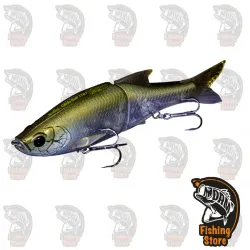 Molix GlideBait 178F x Swimbait Community 586 Natural Cracked Shad DRM