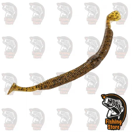 Vinilo pesca 23 Pumpkin Ispanico Molix Sneaky Worm 5”  Madrid DRM