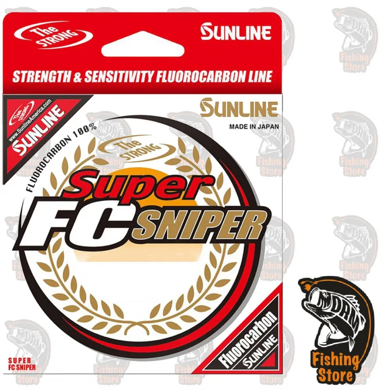 20 lb Super Fc Sniper 165 yds SUNLINE 100% Fluorocarbono Madrid DRM