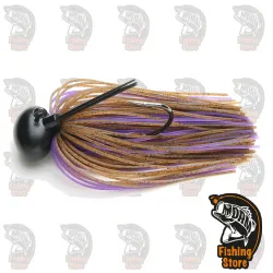 Keitech Model II 3/8  Tungsten Football Jig 008:508 Brown Purple DRM