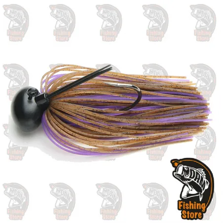 Keitech Model II 3/8  Tungsten Football Jig 008:508 Brown Purple DRM