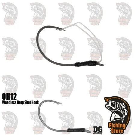 Anzuelo OMTD OH12 Weedless Drop Shot Hook nº4 tienda Pesca Madrid DRM