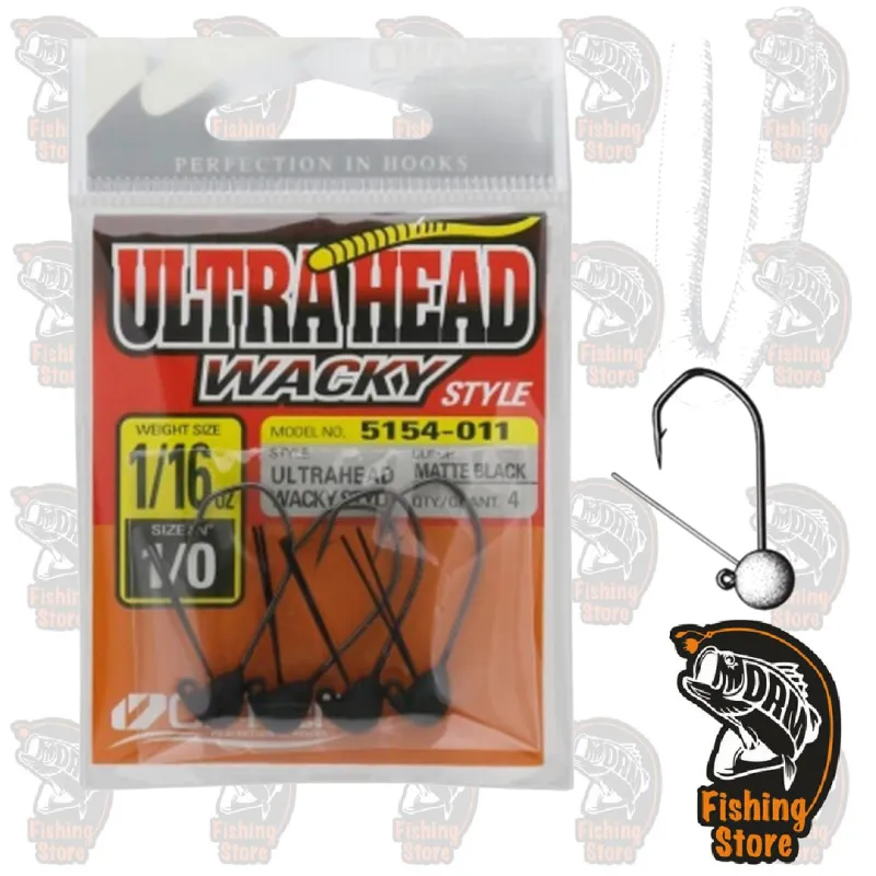 Ultra Head Owner Wacky Jig Head 1/0 1/16 oz cabeza plomada pesca DRM