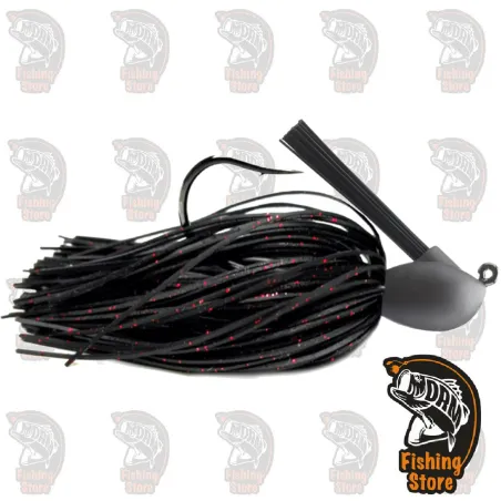 311-BLACK RED FLK  Keitech Model I 1/2 Tungsten Casting Jig DRM