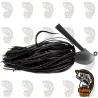 311-BLACK RED FLK  Keitech Model I 3/8 Tungsten Casting Jig DRM