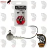 2/0 - 7 Gramos  Detour Anzuelo Plomado Tungsten Roller Jig Head DRM