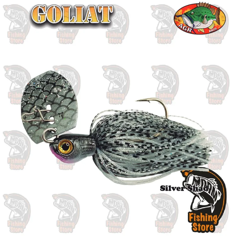 Chatterbait AGR BAITS Goliat  señuelo pesca fabricado en España  DRM