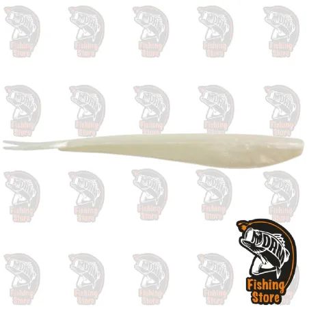 Berkley PowerBait Minnow 4" Pearl White - Vinilo Pesca 10cm DRM