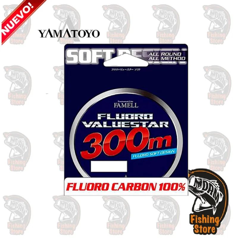 Yamatoyo Valuestar 300m 12Lb  Fluorocarbono 100% Japonés - DRM Fishing